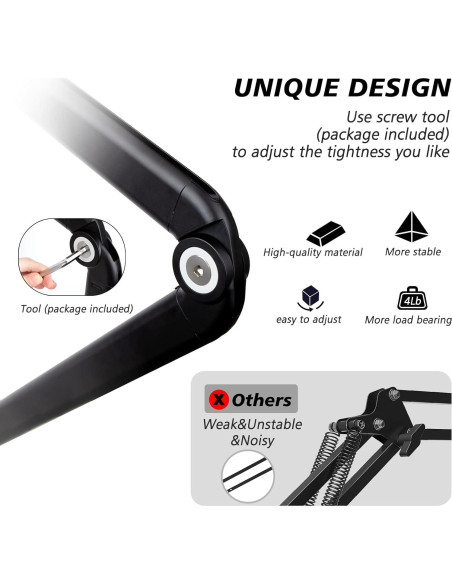 Brazo de Micrófono SUNMON - Soporte Ajustable 1.6 kg