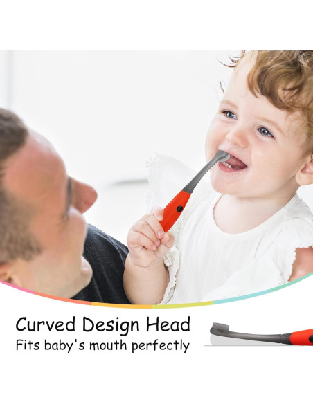 Cepillo de Dientes Mombella Mariquita Silicona Bebés 6+ Meses