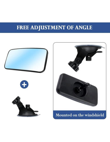 Espejo de Coche para Bebé Salior con Ventosa y HD 13x6.5cm