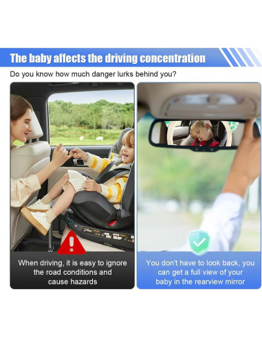 Espejo Retrovisor para Bebés DUSCOKE Ciervo 25.8x19.5cm