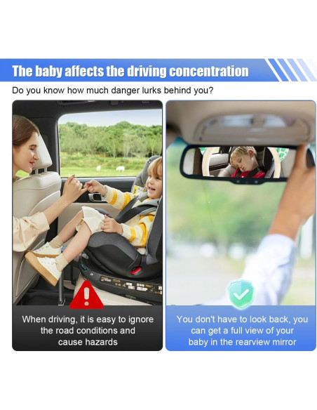 Espejo Retrovisor para Bebés DUSCOKE Ciervo 25.8x19.5cm