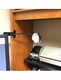 Espejo Convexo Acrílico Ampper 9.53 cm Clip On para Seguridad 2