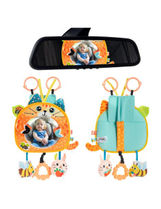 Juguete Colgante para Cochecito Jollybaby Gato Galés Espejo