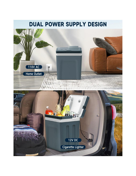 Enfriador y Calentador SubSun 27L Portátil 12V/110V Gris