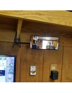 Espejo Convexo de Seguridad Ampper 16.99x7.48cm Ajustable 2