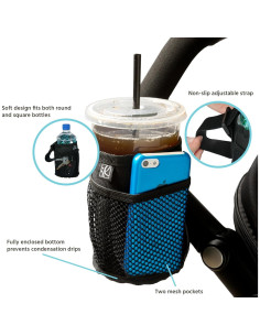 Soporte Universal para Tazas J.L. Childress - Negro, Aislado 2