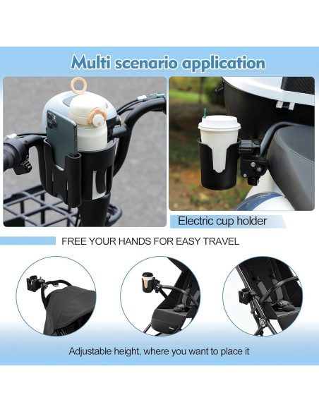 Soporte para Taza y Teléfono Genérico Ajustable para Carrito