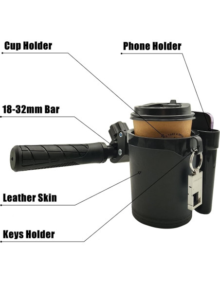 Soporte 3 en 1 para Botella de Agua y Teléfono RYANGO BCH-12