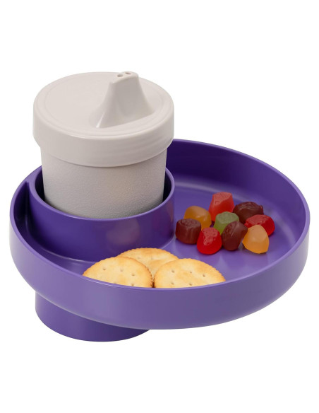 Bandeja de Viaje Morada Mi Bandeja de Viaje - Adaptable y Segura