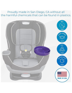 Bandeja de Viaje Morada Mi Bandeja de Viaje - Adaptable y Segura 2