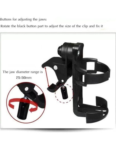 Soporte de Botella de Agua GLDYTIMES Rotación 360 para Bicicleta