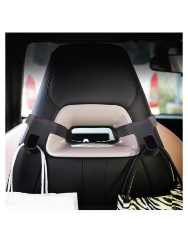 Ganchos de coche JEYODA para asientos deportivos - Organizador negro