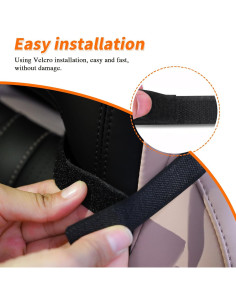 Ganchos de coche JEYODA para asientos deportivos - Organizador negro 2