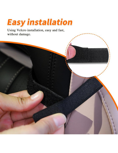 Ganchos de coche JEYODA para asientos deportivos - Organizador negro