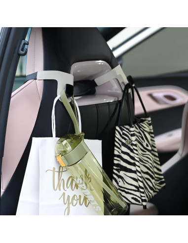 Ganchos de coche JEYODA para asientos deportivos - Organizador negro