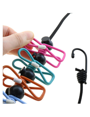 Cuerda de Ropa Retráctil Portátil ZZHXSM 3.66m con Clips Antideslizantes