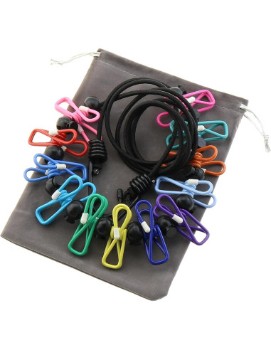 Cuerda de Ropa Retráctil Portátil ZZHXSM 3.66m con Clips Antideslizantes