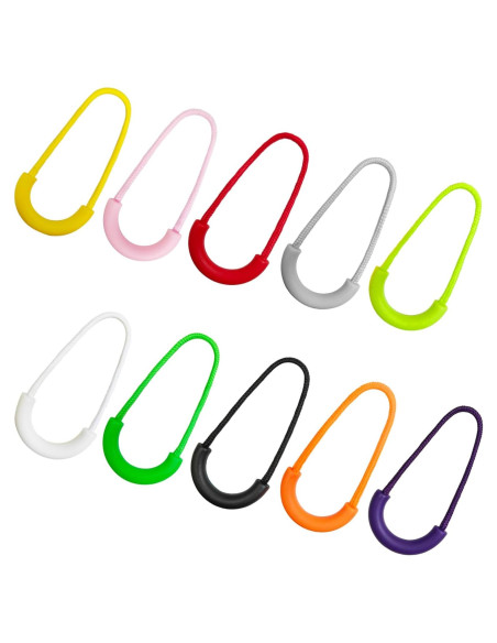 100 Piezas Tiradores de Cremallera Nylon SHRJ 10 Colores