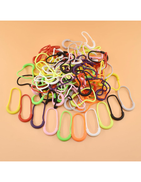 100 Piezas Tiradores de Cremallera Nylon SHRJ 10 Colores