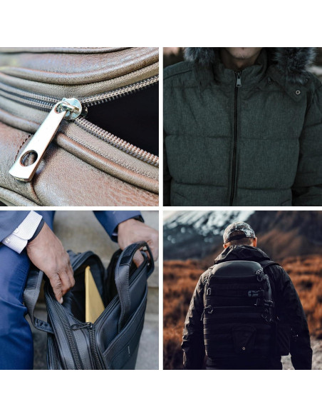 100 Piezas Tiradores de Cremallera Nylon SHRJ 10 Colores