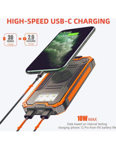 Banco de Energía Solar 20000mAh DongGuan Cargador Inalámbrico 2