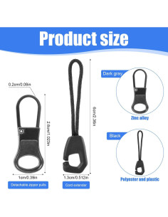 Kit de 8 Tiradores de Cremallera Gosknor - Reparación y Accesorios 2