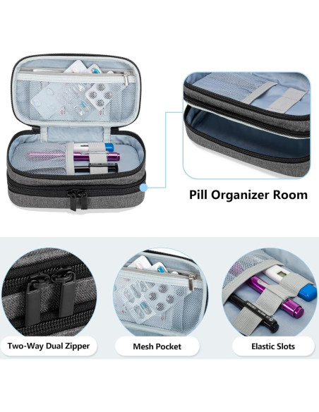 Bolsa de Viaje Trunab con Organizador de Pastillas Semanal 20x10x8cm Bolsa de Viaje Trunab con Organizador de Pastillas Semanal 20x10x8cm