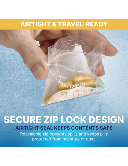 Bolsas de Pouch para Pastillas MEDca - 600 Unidades 7.6x6.9cm