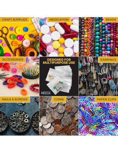 Bolsas de Pouch para Pastillas MEDca - 600 Unidades 7.6x6.9cm