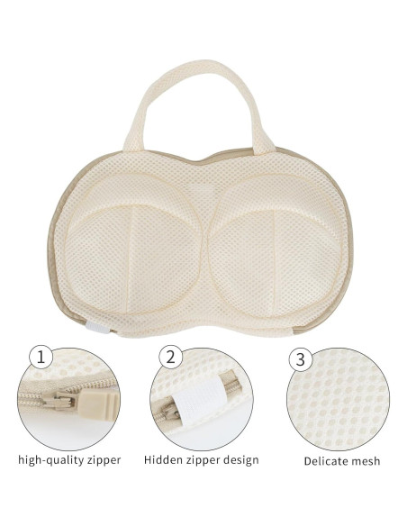 Bolsa de Lavandería para Sujetadores F-OS022C Beige