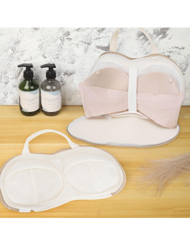 Bolsa de Lavandería para Sujetadores F-OS022C Beige