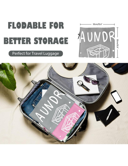 Bolsa de Lavandería Extra Grande Sylfairy 2 Pack Nylon 61x92cm Bolsa de Lavandería Extra Grande Sylfairy 2 Pack Nylon 61x92cm