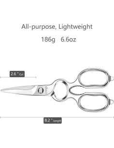 Tijeras de Cocina LIVINGO 21.6 cm Acero Inoxidable Multi-función 2