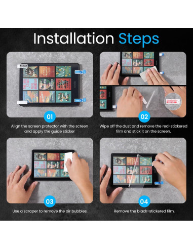 MoKo Protector Pantalla 3 Paquete para Kindle 7" 2024