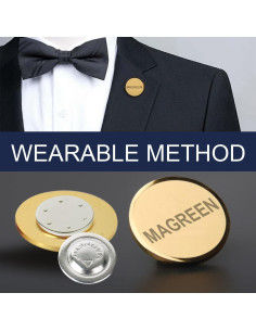 Imán Magnético Redondo Magreen para Etiquetas de Nombre - 24 Piezas 2