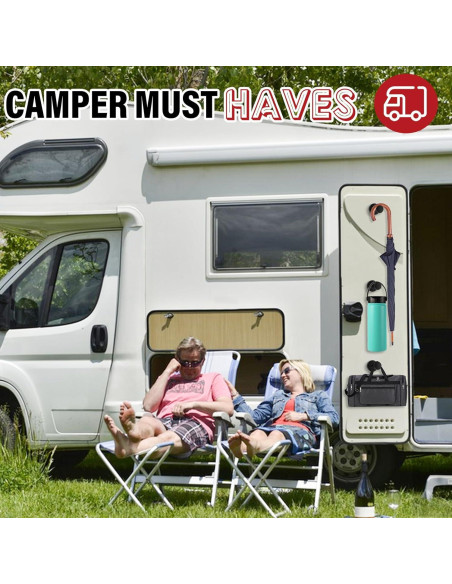 Ganchos Magnéticos TOP MAGNETS 3Pcs Soporte 68kg Negro