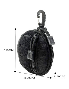 Bolsa Molle Táctica GZWER WR-TP094 Nylon 1000D Negra 2