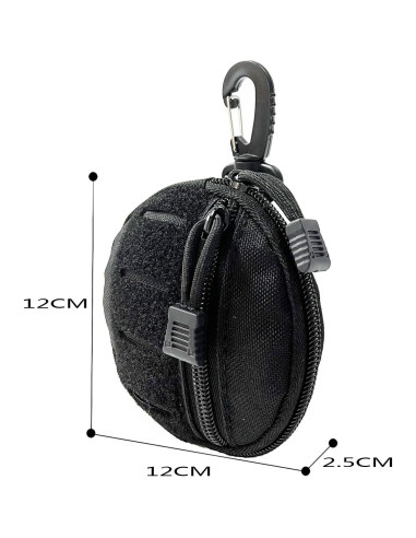 Bolsa Molle Táctica GZWER WR-TP094 Nylon 1000D Negra
