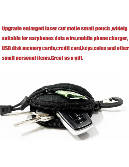 Bolsa Molle Táctica GZWER WR-TP094 Nylon 1000D Negra