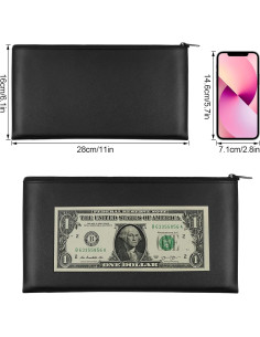 Bolsas de Dinero Joyberg 2 Piezas 28x16 cm Impermeables 2