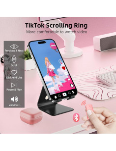 Anillo Desplazador Bluetooth Foxzoila Rosa para TikTok 2
