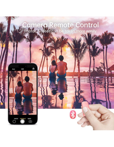 Anillo Desplazador Bluetooth Foxzoila Rosa para TikTok