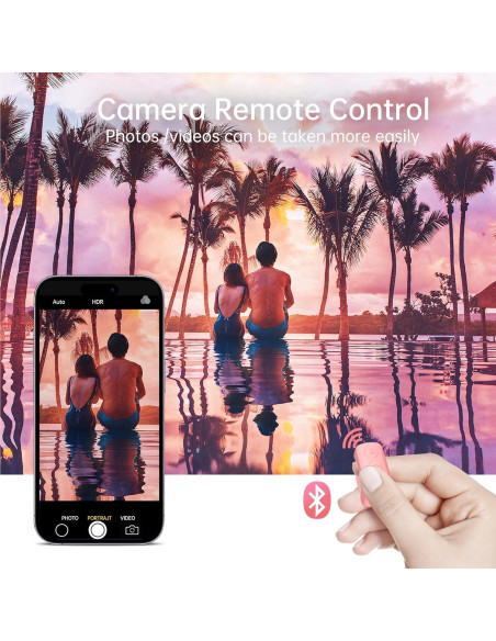 Anillo Desplazador Bluetooth Foxzoila Rosa para TikTok