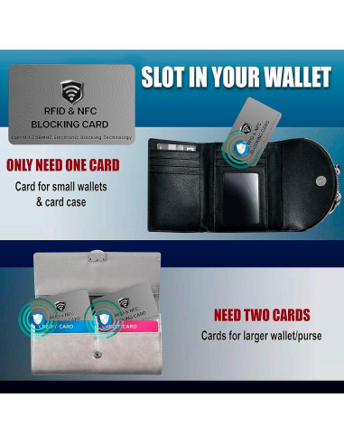 Paquete de 5 Tarjetas de Bloqueo RFID SaiTech IT - Gris