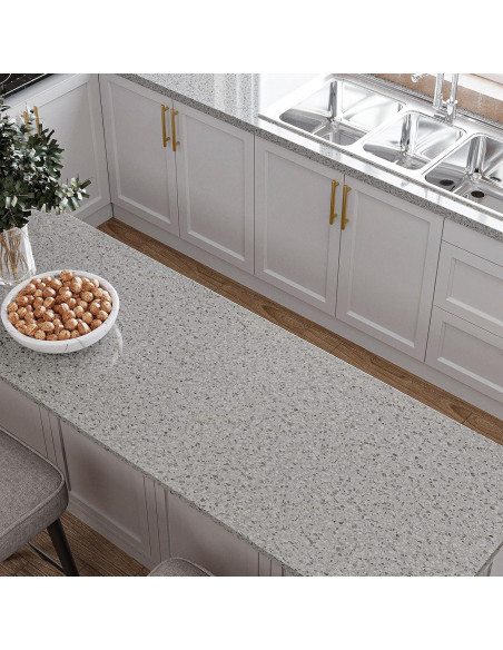 Papel Contacto VEELIKE Mármol Impermeable 81.3x900 cm Gris