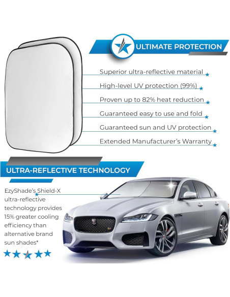 EzyShade Parasol para Parabrisas Mediano Reflectante