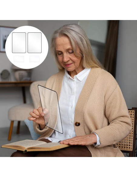 4 Lupas de Lectura TIESOME 3X 5X para Ancianos y Baja Visión