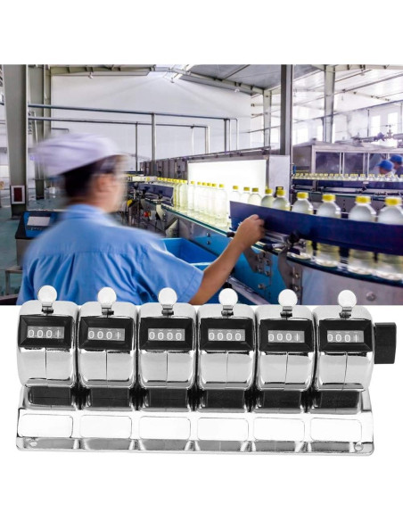 Contador Manual Mecánico YWBL-WH 4 Dígitos 9999 Acero Inoxidable