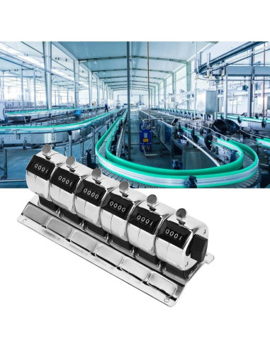 Contador Manual Mecánico YWBL-WH 4 Dígitos 9999 Acero Inoxidable