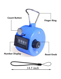 Contador de Tally de Mano Wofeida 4 Dígitos Paquete de 2 2